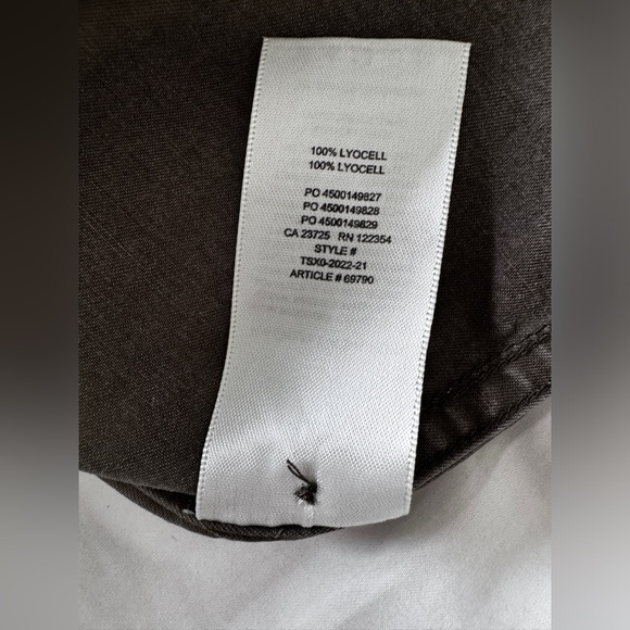 ARITZIA GROUP BABATON Utility Button Down Collar Shirt Light Olive Green Small - Picture 8 of 9